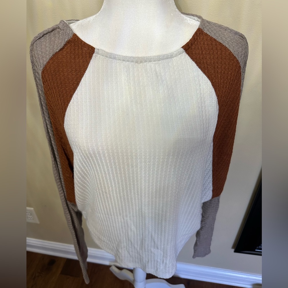 Pink Lily Textured Knit Sweater Small Boutique Fall